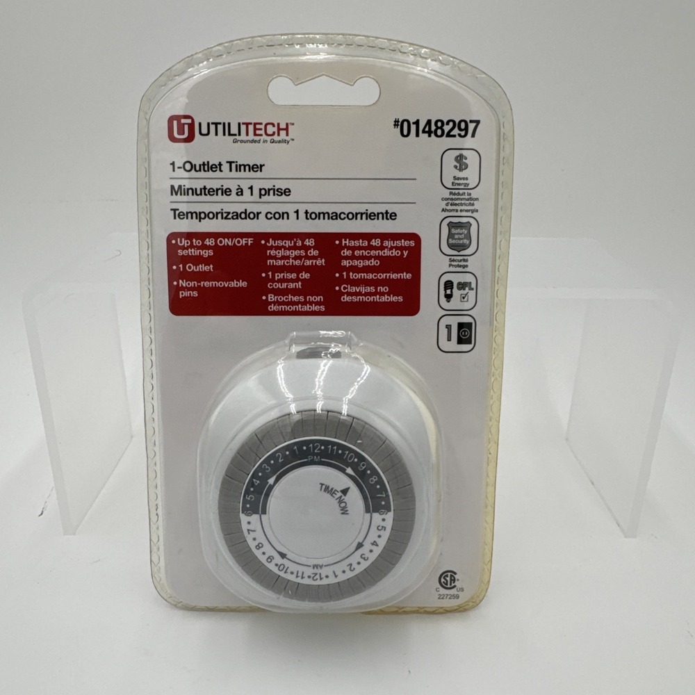 Utilitech 1-Outlet 24 Hour Timer #0148297